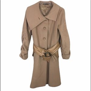 Mackage Camel cashmere blend midi coat